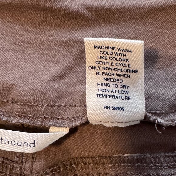 Westbound Dark Tan Bootcut Dress Pants with Tummy Control sz 16 EUC - Picture 9 of 10